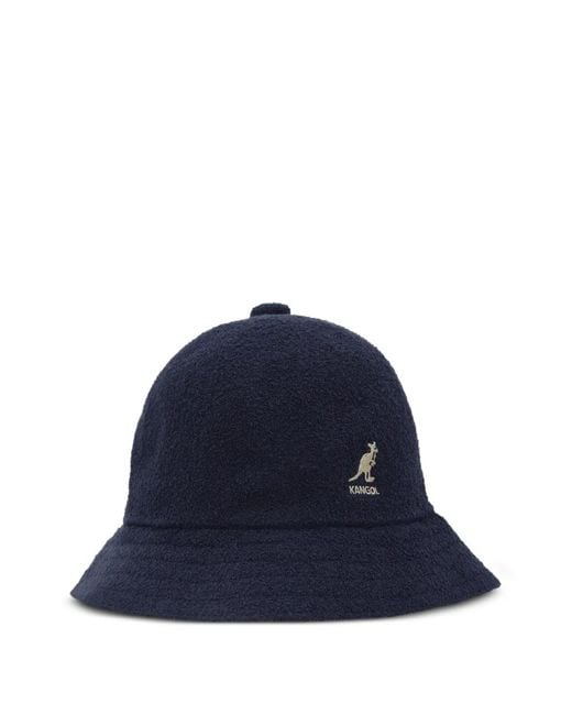 Kangol Blue Logo Bucket Hat