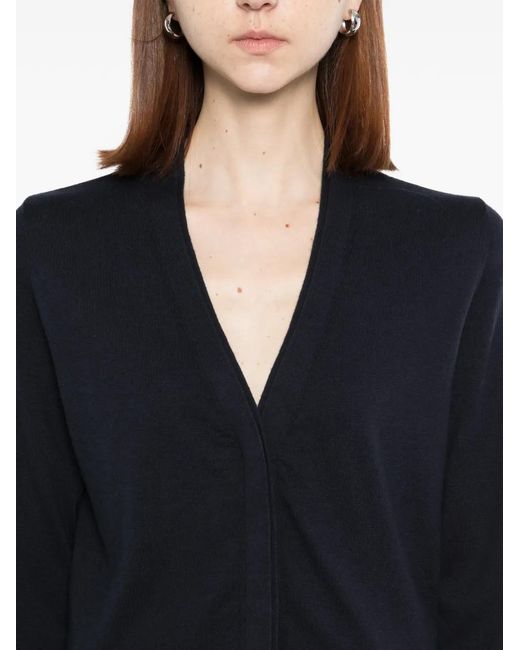 N.Peal Cashmere Blue Cardigan Mit V-Ausschnitt