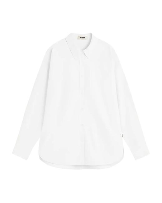 Ecoalf Blouse Met Logoprint in het White