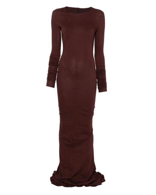 Rick Owens Red Langärmeliges Kleid