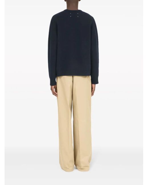 Maison Margiela Pullover Mit Ziernähten in Blue für Herren