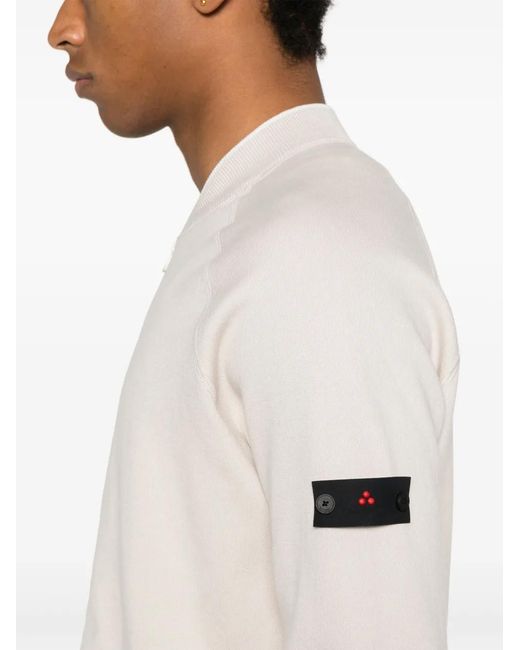 Peuterey White Zip-Up Cardigan for men