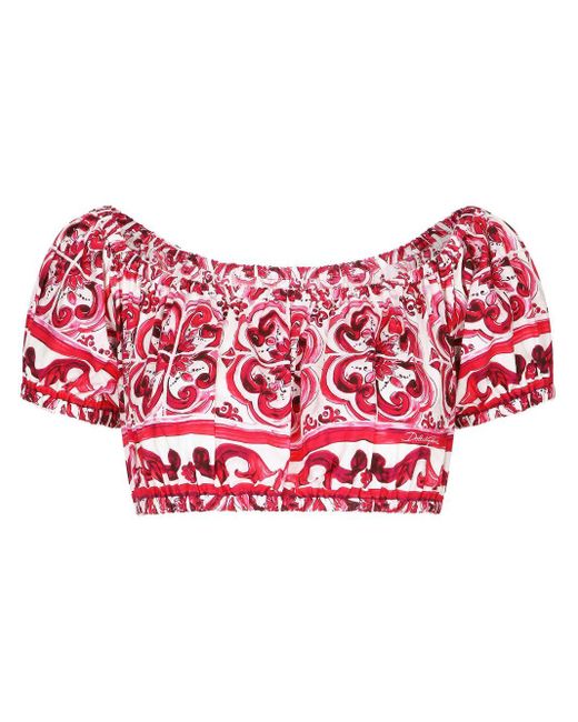 Dolce & Gabbana Haben Sich Mit Maiolica -motiv Übertreffen in het Pink