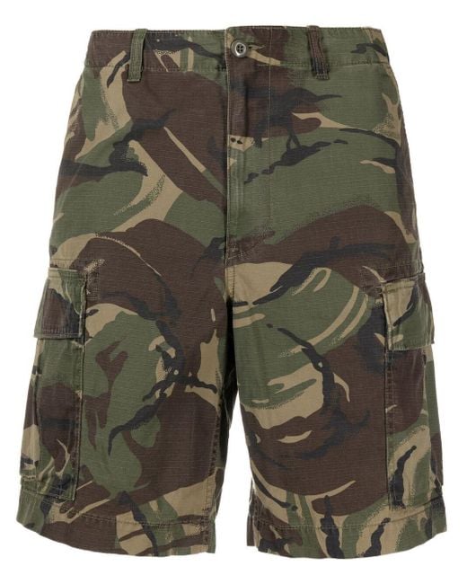 Polo Ralph Lauren Camouflage Cotton Cargo Shorts in Green for Men - Lyst