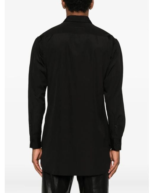 Yohji Yamamoto Black Button-Fastening Shirt for men