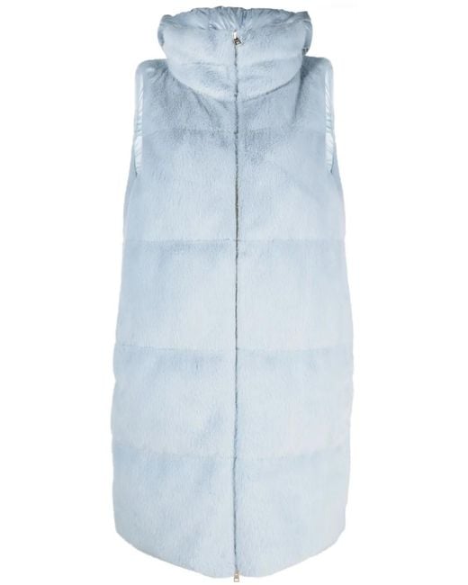 Chaleco Con Capucha Herno de color Blue