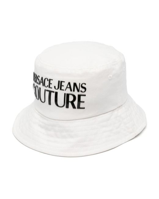 Versace White Fischerhut mit Logo