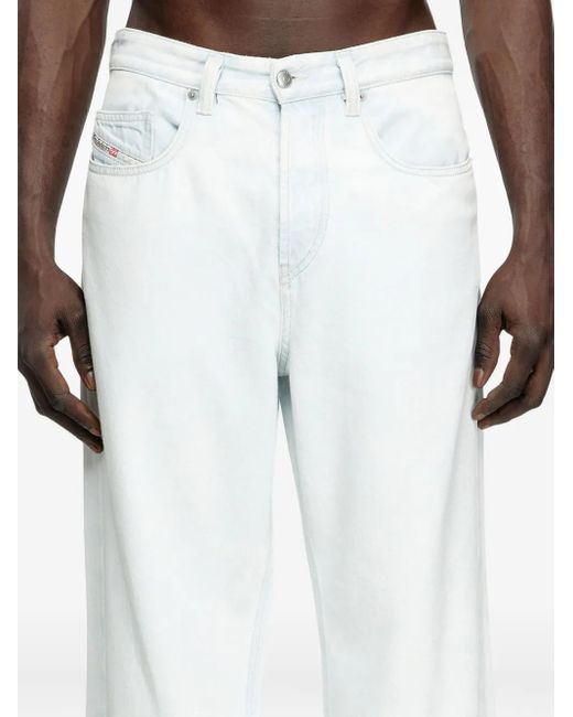 DIESEL D-Macro Jeans Mit Lockerem Schnitt in White für Herren