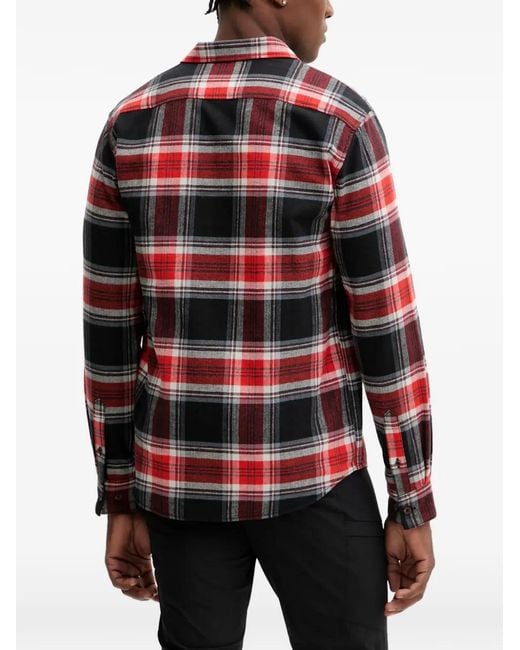 Mammut Red Check-Pattern Shirt for men