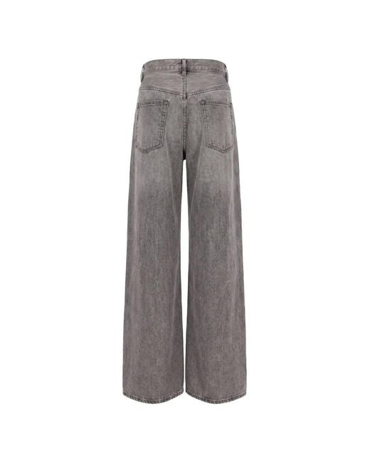 Nili Lotan Gray Jean À Coupe Ample