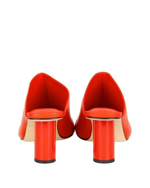 JVAM Red Dali Heeled Mules