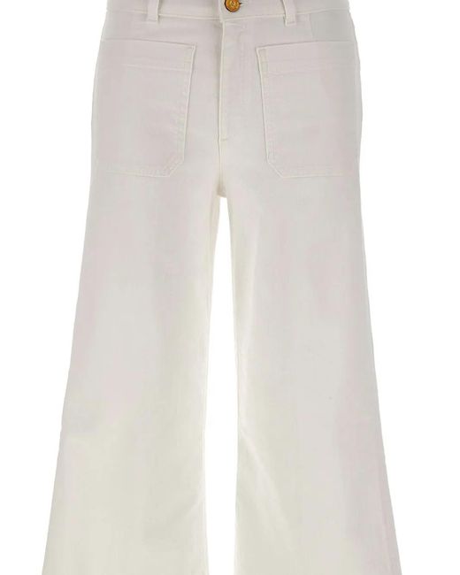 Seafarer White Jane Wide-Leg Jeans