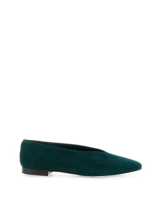 Jimmy Choo Green Margot Ballet Flats