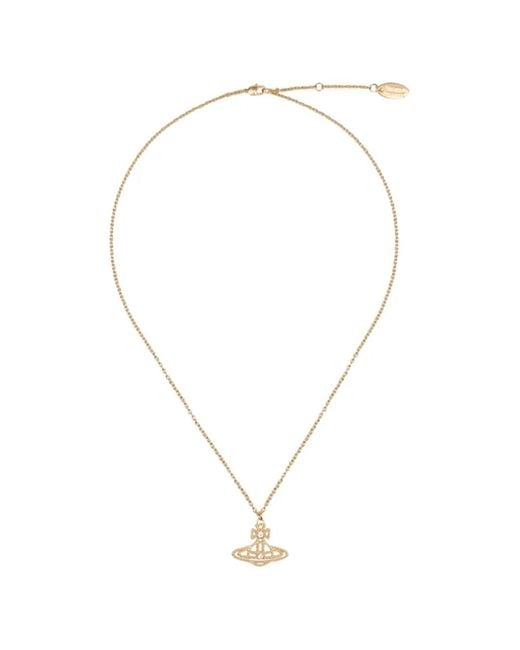 Vivienne Westwood White Coretta Orb Necklace