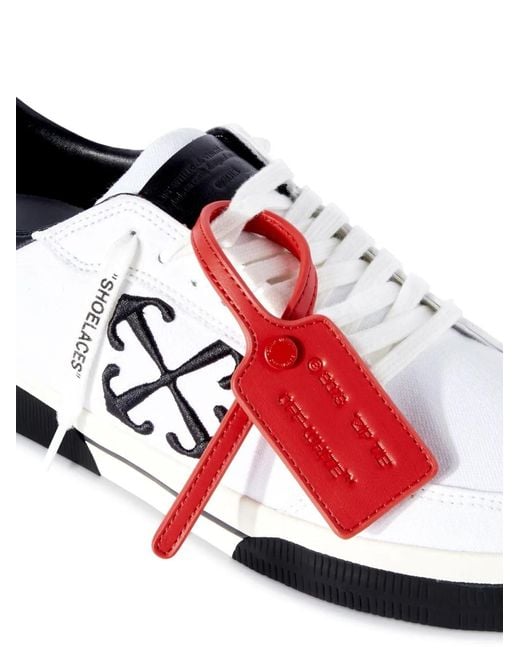 Off-White c/o Virgil Abloh White Off- Low Vulcanized Canvas Sneakers for men