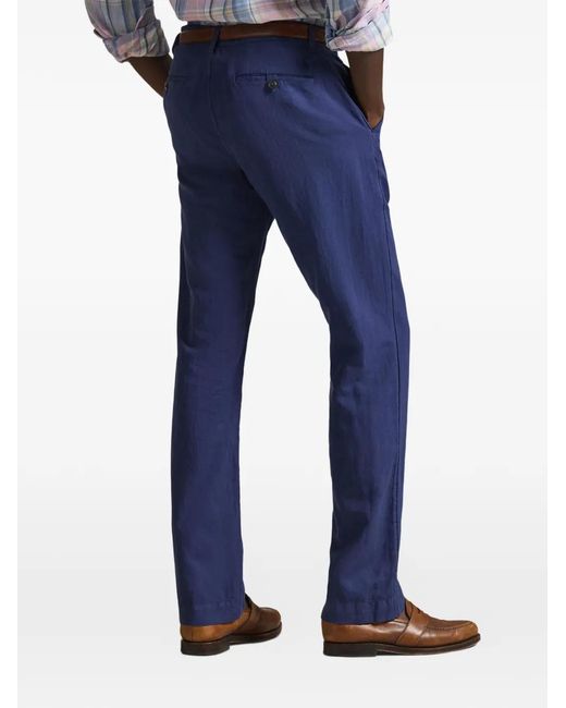 Polo Ralph Lauren Blue Bedford Classic Fit Trousers for men