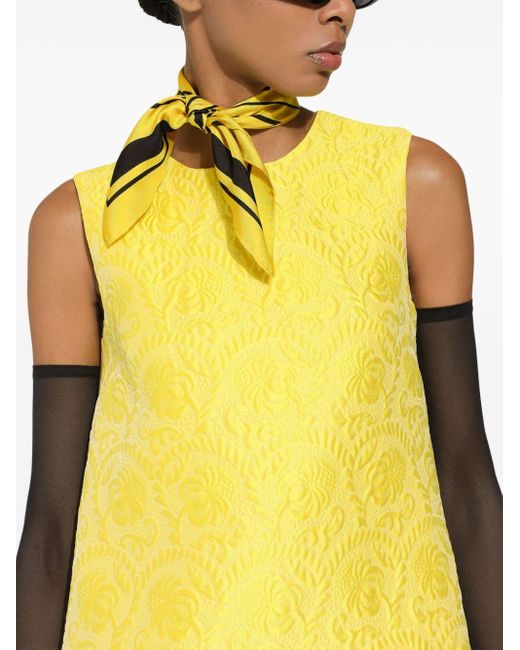 Dolce & Gabbana Yellow Kurzes Trägerkleid