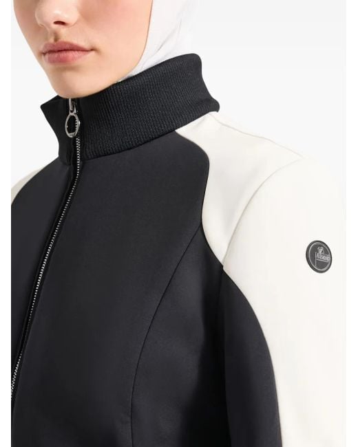 Fusalp Blue Colour-Block Ribbed-Collar Ski Jacket