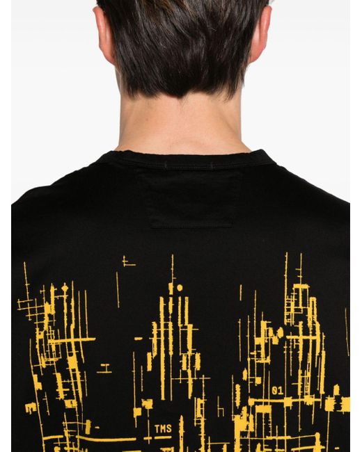 Camiseta Metropolis Series C P Company de hombre de color Black