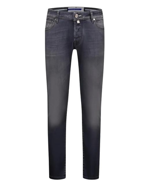 Jacob Cohen Blue Faded Slim-Fit Jeans for men