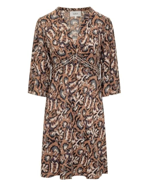 Ba&sh Brown Patterned Onia Dress