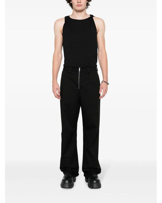Ambush Black Zip Up Trouser for men