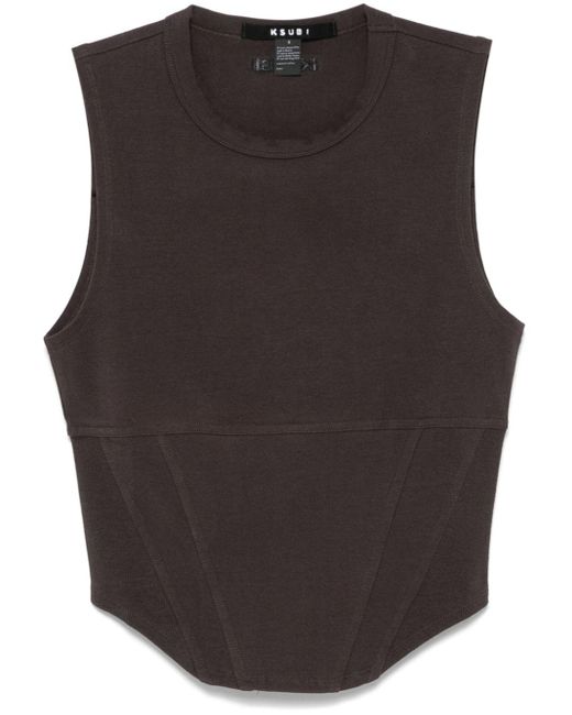 Ksubi Brown Staged Tank Top