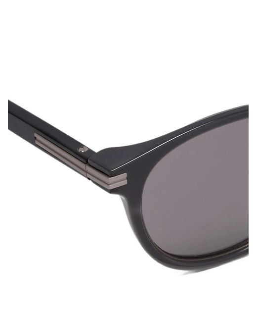 Zegna Gray Round-Frame Sunglasses for men