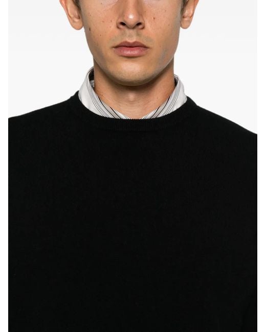 Extreme Cashmere Black Paolo Crew-Neck Long-Sleeve Sweater