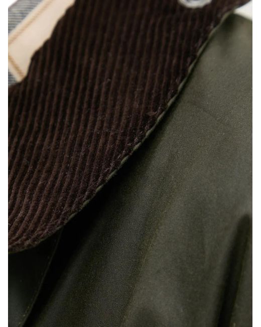Barbour Black Corduroy-Collar Coat for men