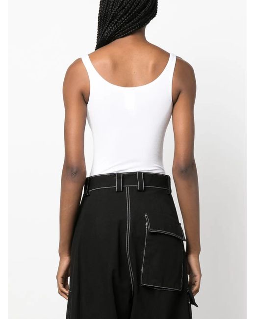 Wolford White Sleeveless Bodysuit