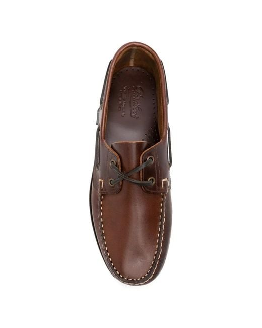 Paraboot Brown Boat Shoes for men