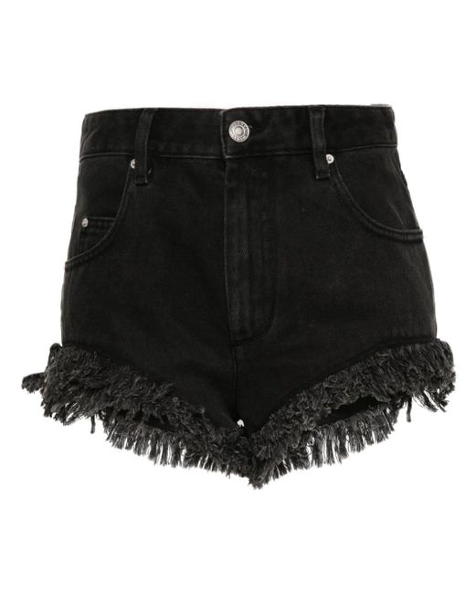 Isabel Marant Black Eneidao Jeans-Shorts