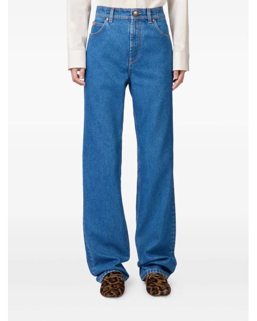 Tod's Blue Back-Patch Jeans