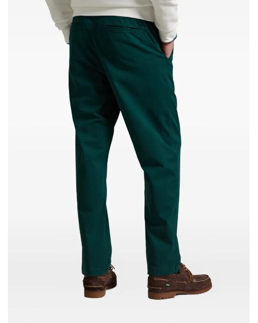 Polo Ralph Lauren Green Drawstring-Waist Trousers for men