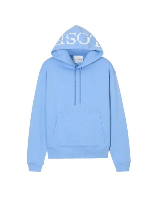 Closed Blue Logo Printed Hoodie for men