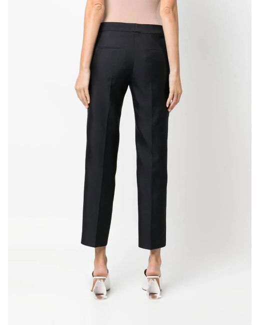 Jil Sander Black Cropped Tailored Trousers
