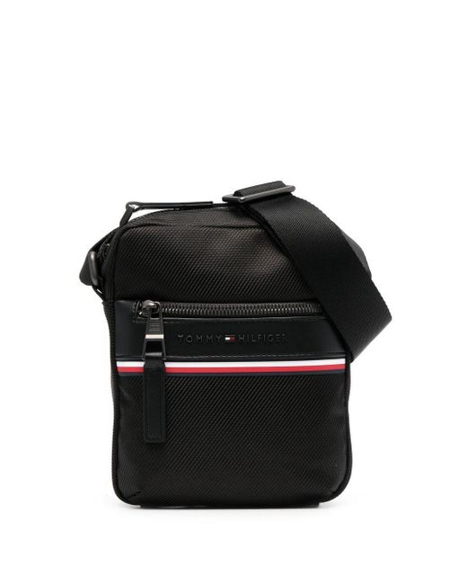 Tommy Hilfiger Mini Reporter Messenger Bag in Black for Men | Lyst