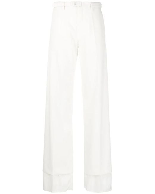 MM6 by Maison Martin Margiela ハイウエスト フレアパンツ White