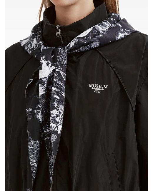 Musium Div. Black Veste Froncée À Capuche