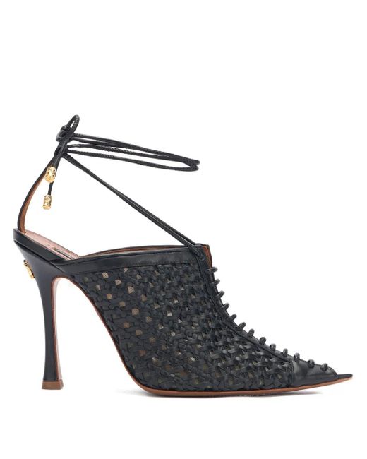 Roberto Cavalli レザーパンプス Black