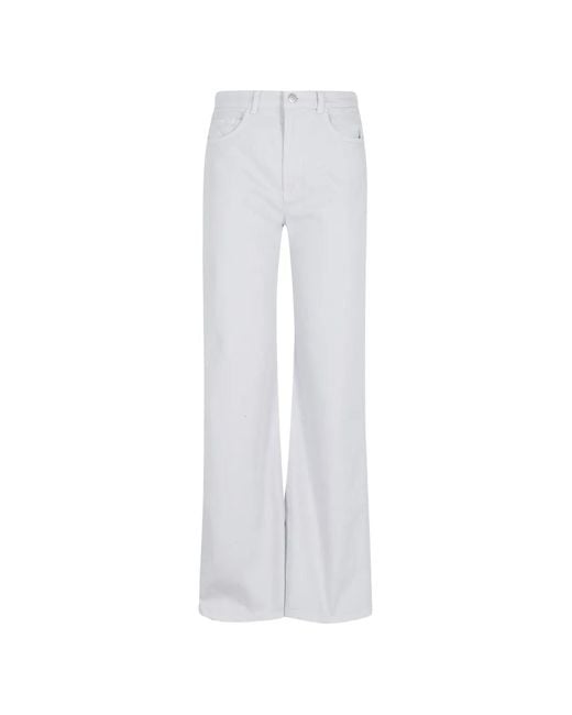 Seventy White Wide-Leg Trousers