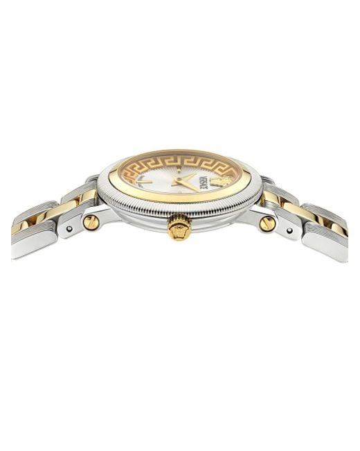 Versace Greca Flourish Petite Horloge 28 Mm in het Metallic