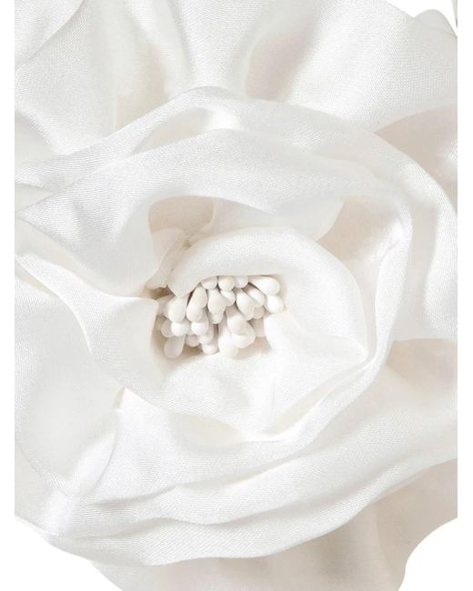 Jennifer Behr White Rose Jaw Hair Clip