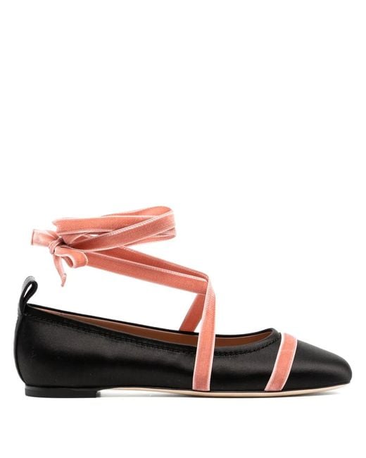 Malone Souliers Black Spencer Ballerina Shoes