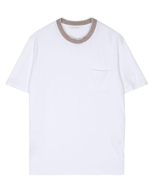 T-shirt a maniche corte di Cruciani in White da Uomo