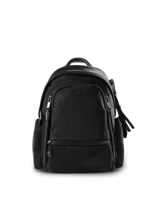 Tumi Black Celina Logo-Plaque Zip-Fastening Backpack