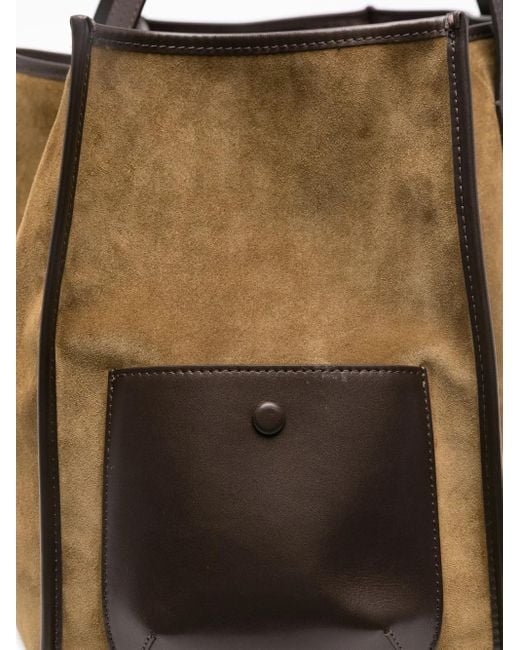 Sandro Brown Shopper Aus Wildleder