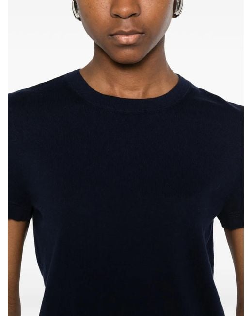 Bompard Blue Round-Neck T-Shirt