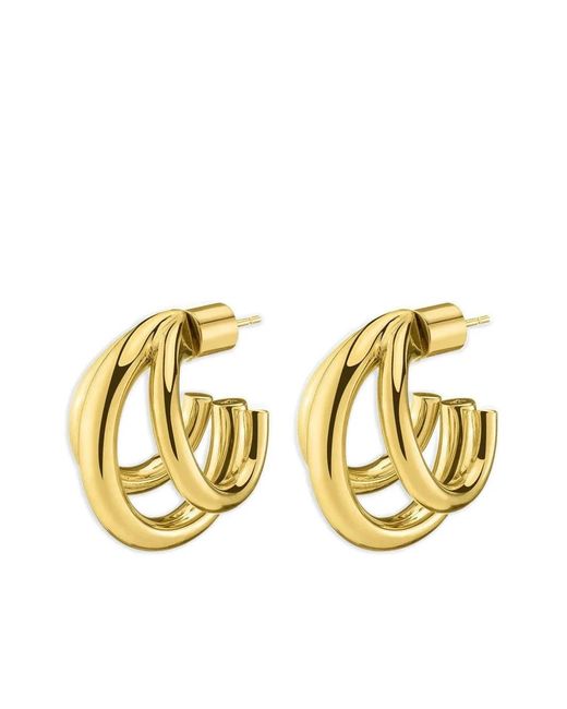 Jennifer Fisher Metallic Triple Lilly Huggie Earrings